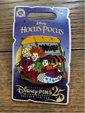 2025 Disney Parks Hocus Pocus Bootique Sanderson Sisters Halloween LR Pin New